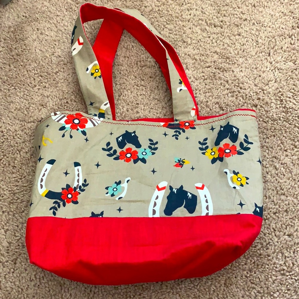 Handmade small horse themed purse NWOT